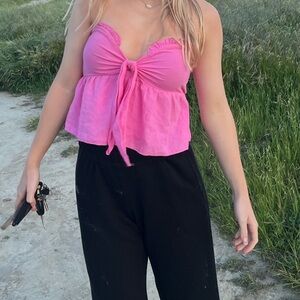 SHEIN strapless pink top 🤗🩷